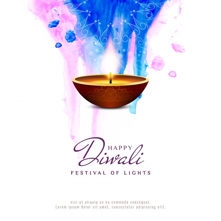 Вектор абстрактные happy diwali художественного фона