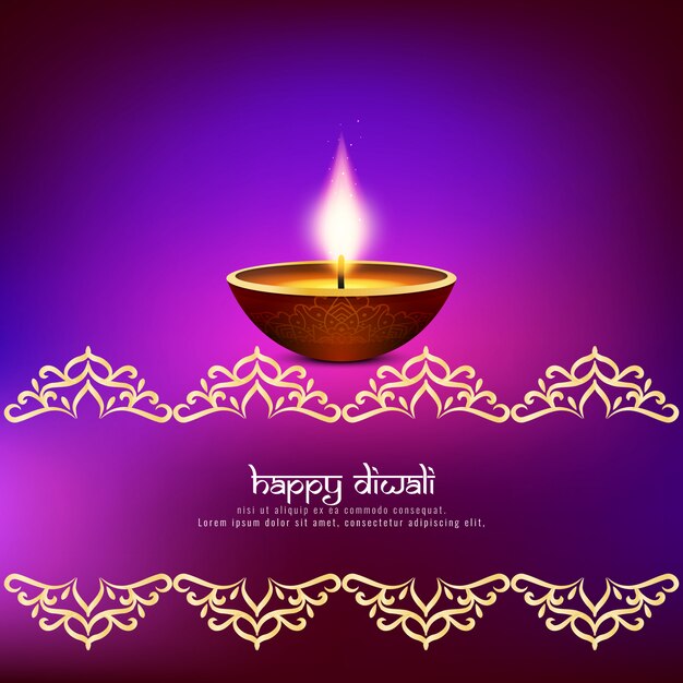 Fondo artistico astratto felice di diwali