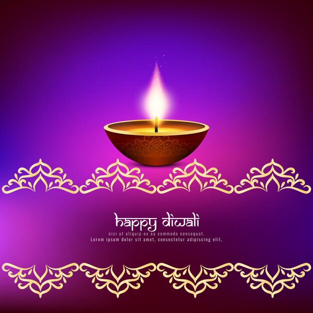 Abstract happy diwali artistic background