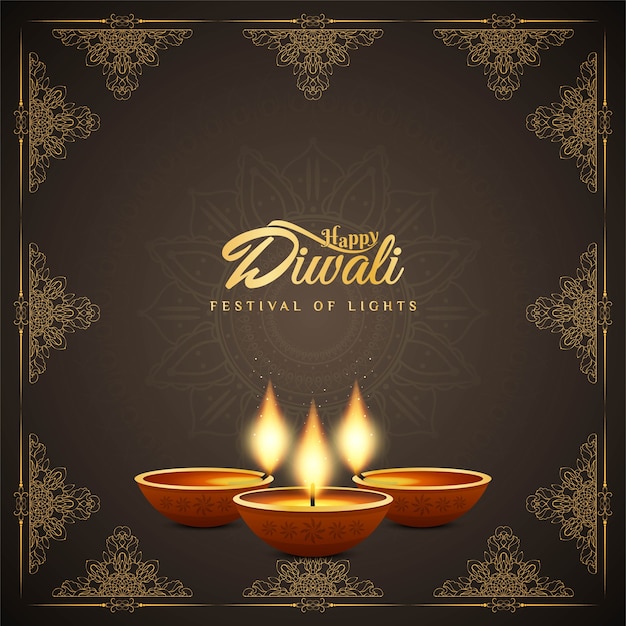 Abstract happy diwali festival background