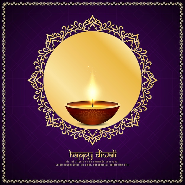 Abstract Happy Diwali festival background