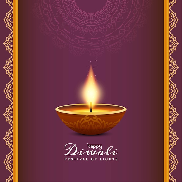 Fondo di saluto felice astratto di festival di diwali