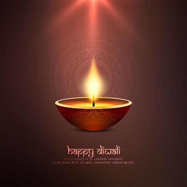 abstract happy diwali religious background