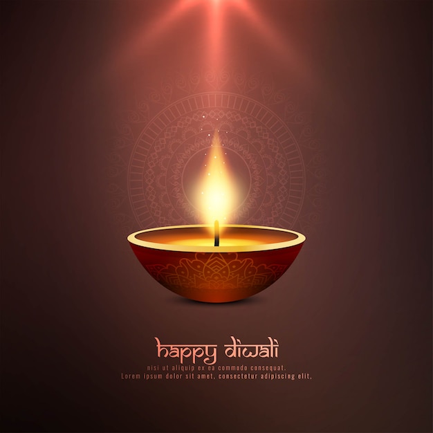 Abstract Happy Diwali religious background