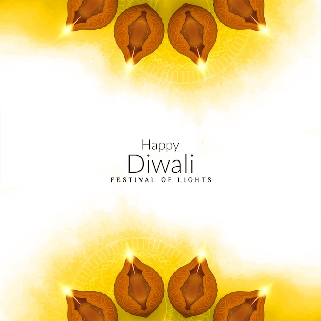 Abstract Happy Diwali religious elegant background