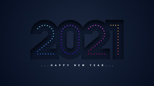 Vector abstract happy new year background