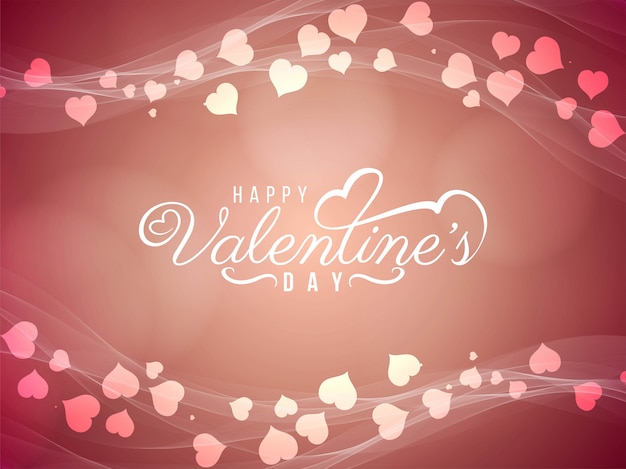 Vector abstract happy valentine's day elegant background