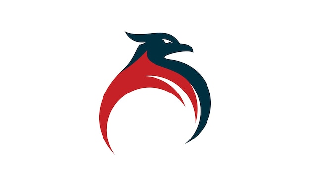 Abstract hawk logo template