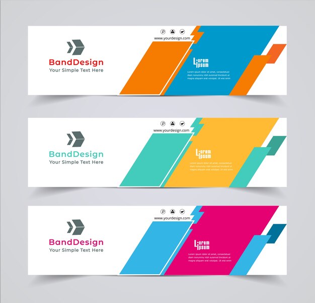 Premium Vector | Abstract header banner design vector background.