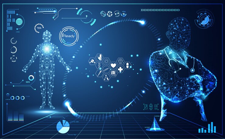 Vector 추상 건강 의료 hud 인터페이스