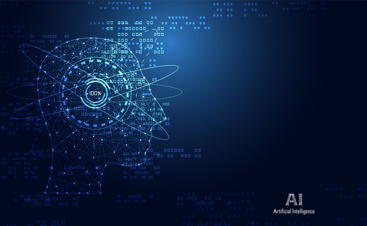 Vector abstract health medical science consist head human digital