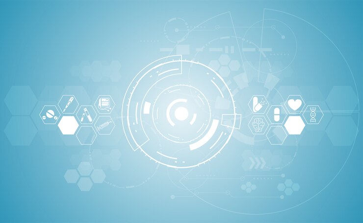 Abstract health medical science healthcare background digital technology