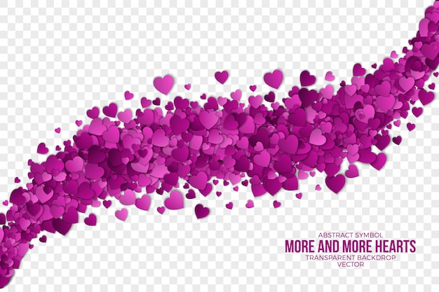 Abstract hearts 3d