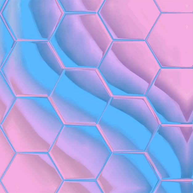 Abstract hexagon background Colorful geometric background