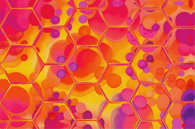 Abstract hexagon background colorful geometric background