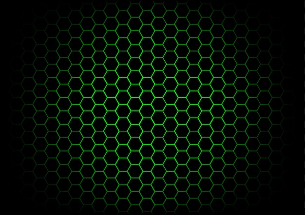 abstract hexagon dark green background