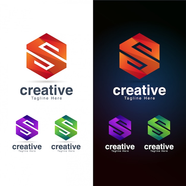 Abstract Hexagon LetterLogo  Template