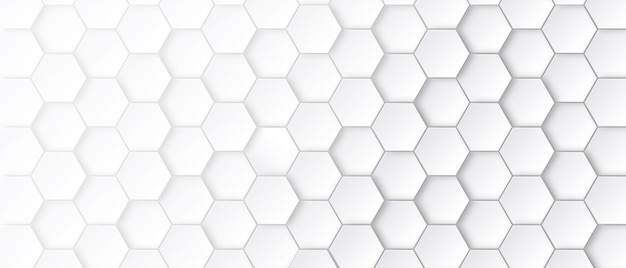 Abstract hexagon pattern with white background.