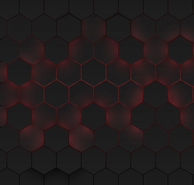 Abstract hexagonal background. futuristic technology concept.