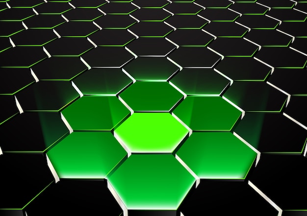 Abstract hexagonal background