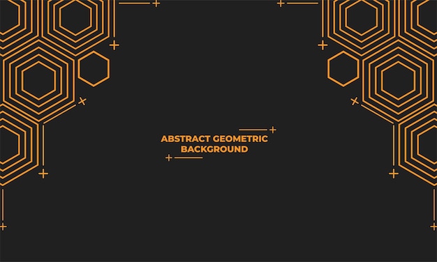 Abstract hexagonal geometric background