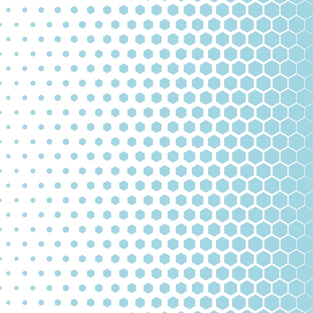 Vector abstract hexagonal halftone background