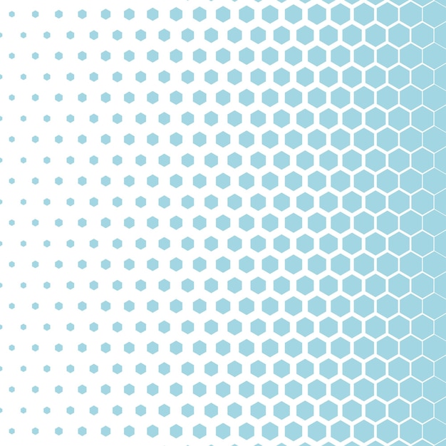 Abstract hexagonal halftone background