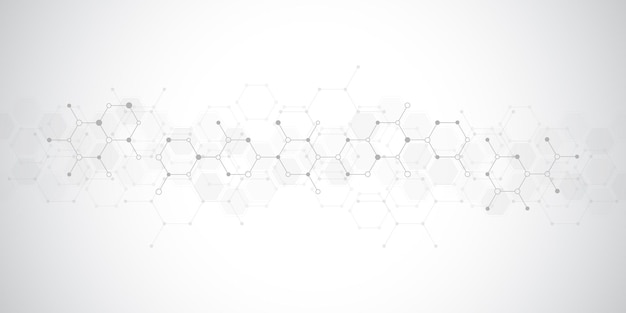 Abstract hexagons pattern