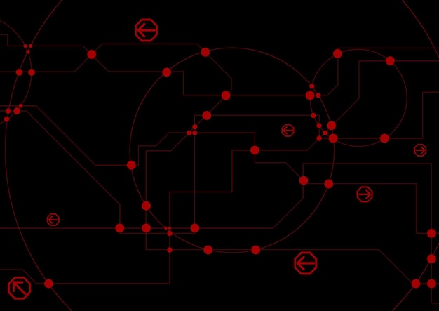 Abstract hitech background with circuit board chip