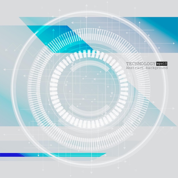 Concetto astratto di tecnologia della macchina di ingegneria hitech illustrazione vettoriale eps 10