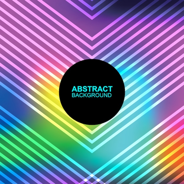 Vector abstract hologram background