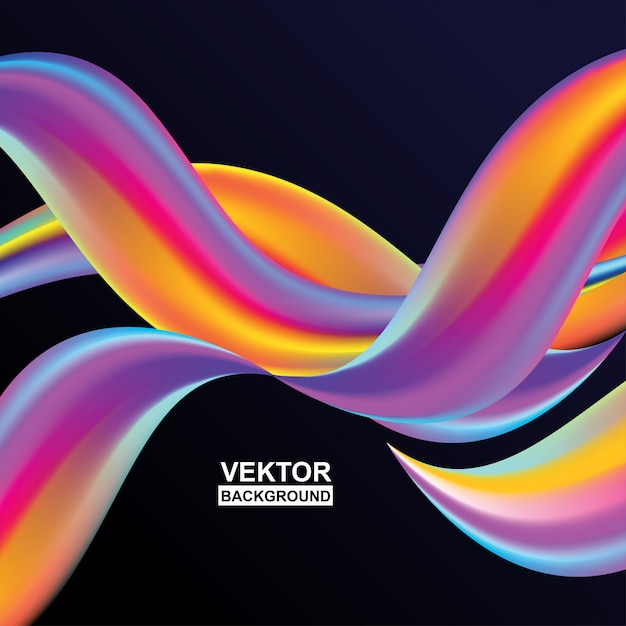 Vector abstract hologram background