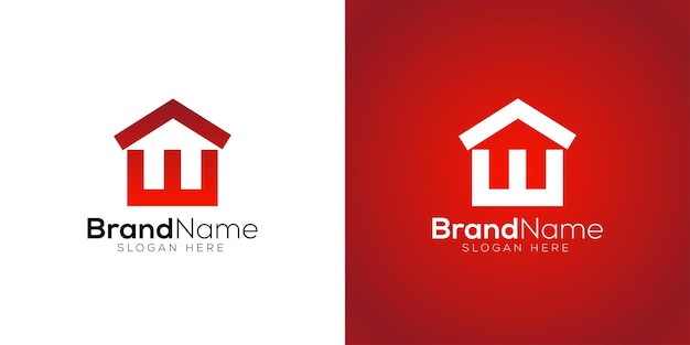 Abstract home logo design template