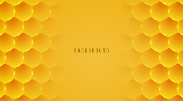 Abstract honey hexagon background