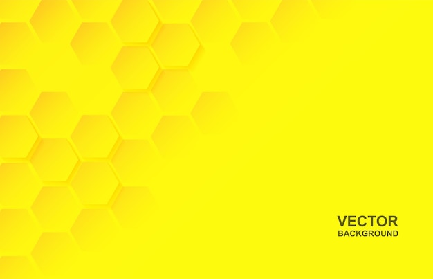 Vettore astratto sfondo giallo a nido d'ape luce e ombra vettore