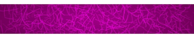 Banner orizzontale astratto o sfondo di curve che si intersecano nei colori viola