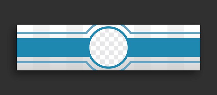 Vector abstract horizontal banner template