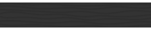 Abstract horizontal banner of wavy lines with shadows in black colors