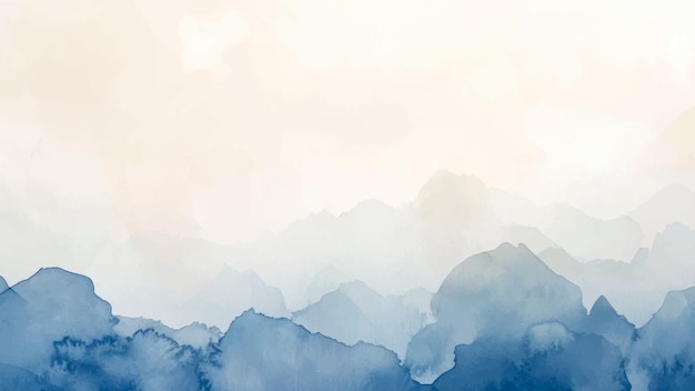 抽象的な水平水彩の背景 手描きのベクトル質感 ブラッシュで塗装された絵画 パステル色の水彩