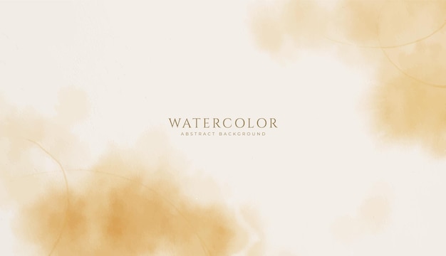 Abstract horizontal watercolor background Neutral light beige colored empty space background illustration