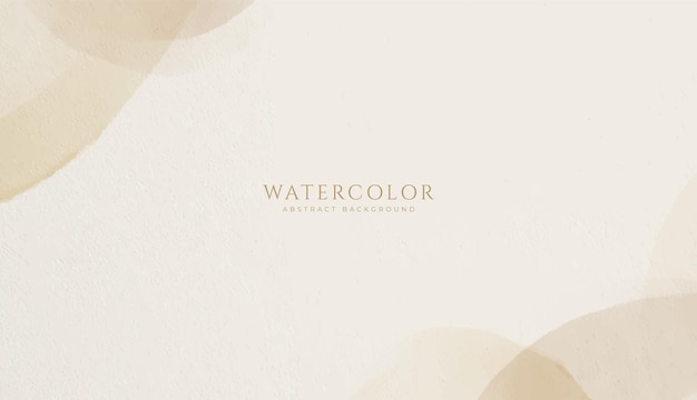 Vector abstract horizontal watercolor background neutral light brown beige colored empty space background illustration