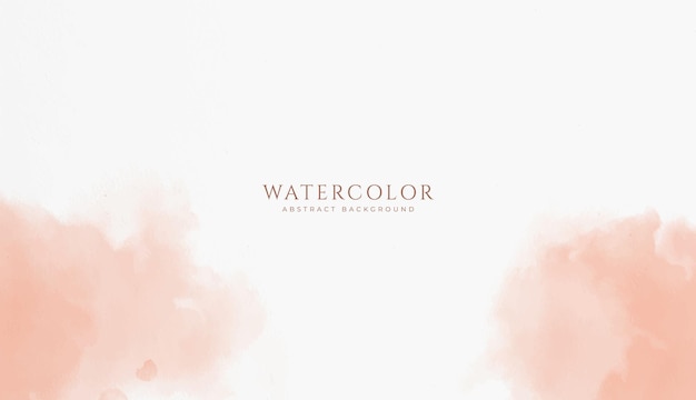 Abstract horizontal watercolor background Neutral light brown colored empty space background illustration