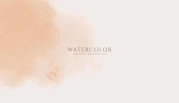 Abstract horizontal watercolor background Neutral light brown colored empty space background illustration