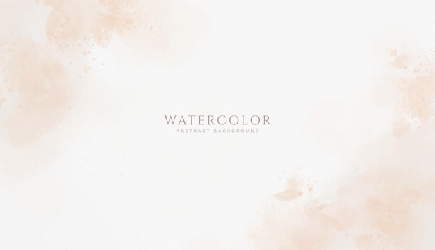 Abstract horizontal watercolor background Neutral light brown colored empty space background illustration