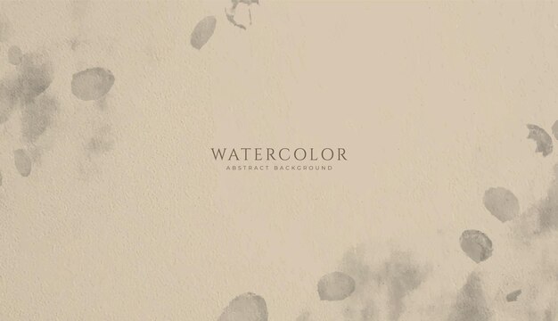 Vector abstract horizontal watercolor background neutral light brown colored empty space background illustration