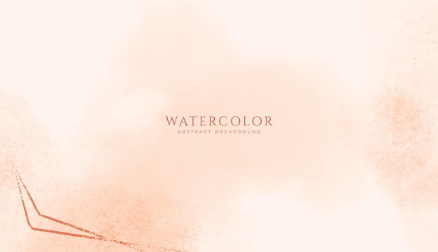 Abstract horizontal watercolor background Neutral light brown colored empty space background illustration