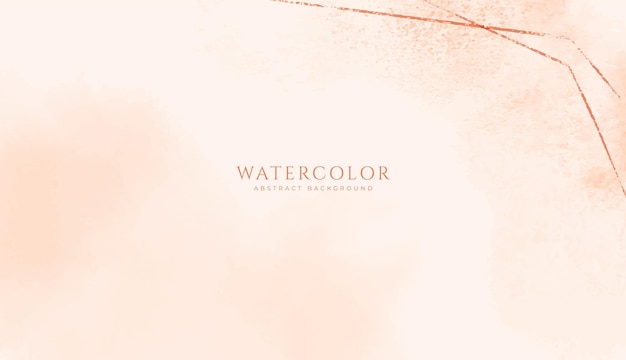 Abstract horizontal watercolor background neutral light brown colored empty space background illustration