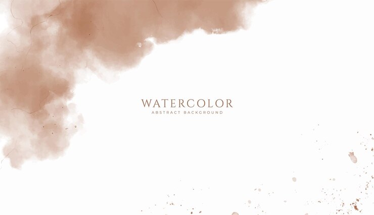 Abstract horizontal watercolor background Neutral light colored empty space background illustration