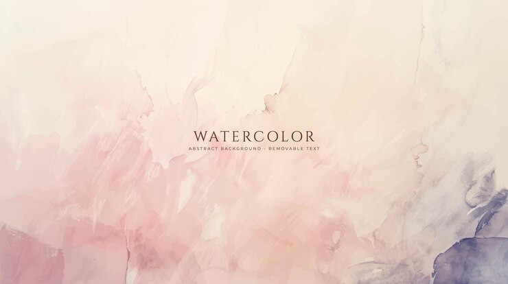 Abstract horizontal watercolor background Neutral light colored empty space background illustration