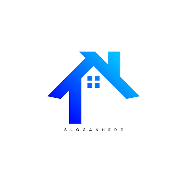 Abstract house logo design vector illustration Real estate logo design apartment logo design mort